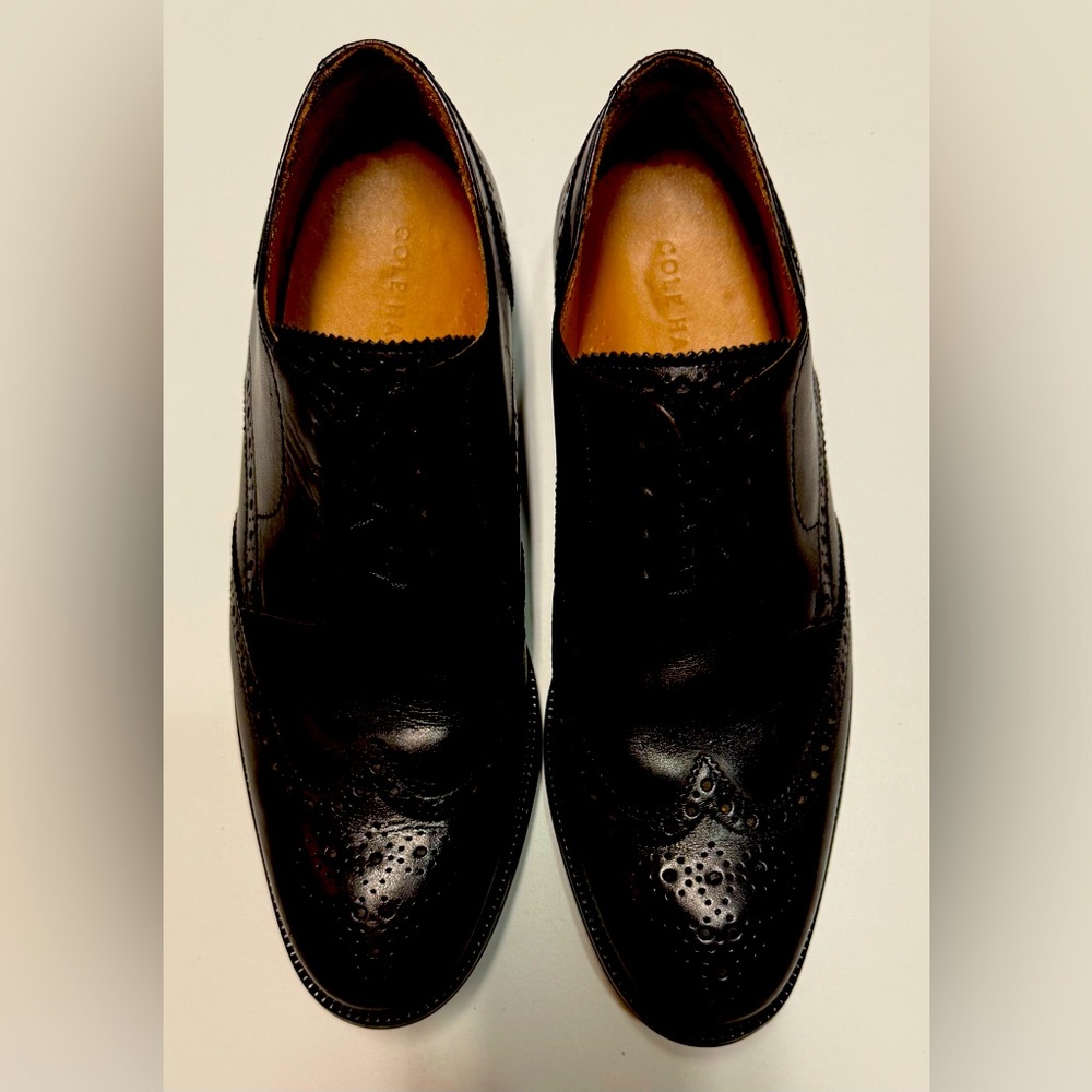 Cole Haan Classic Black Leather Men's Oxford Dress Shoes | Sz 9 1/2